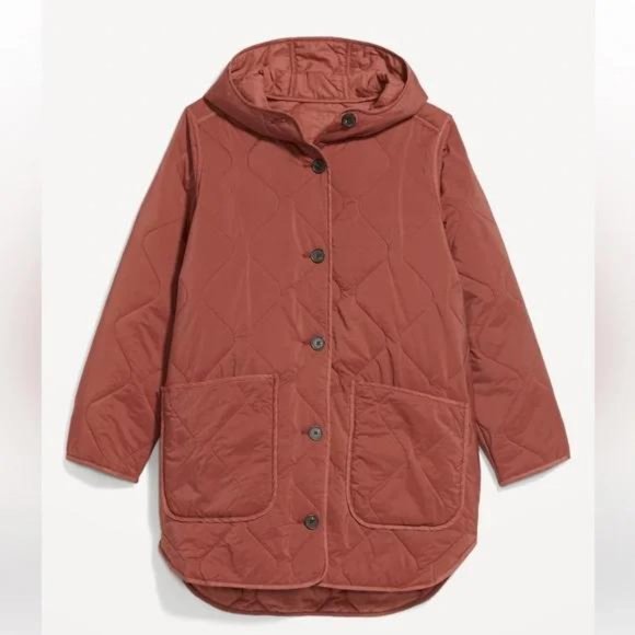 Old Navy Jackets & Blazers - Old Navy Hooded Quilted Utility Coat For Women NWT